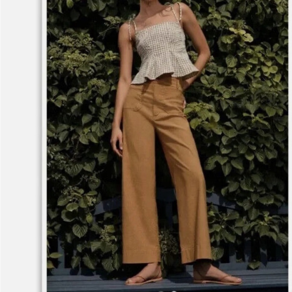 MAEVE THE COLETTE CROPPED WIDE-LEG PANTS